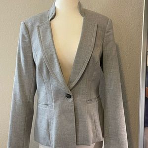 Gray White House Black Market blazer size 10